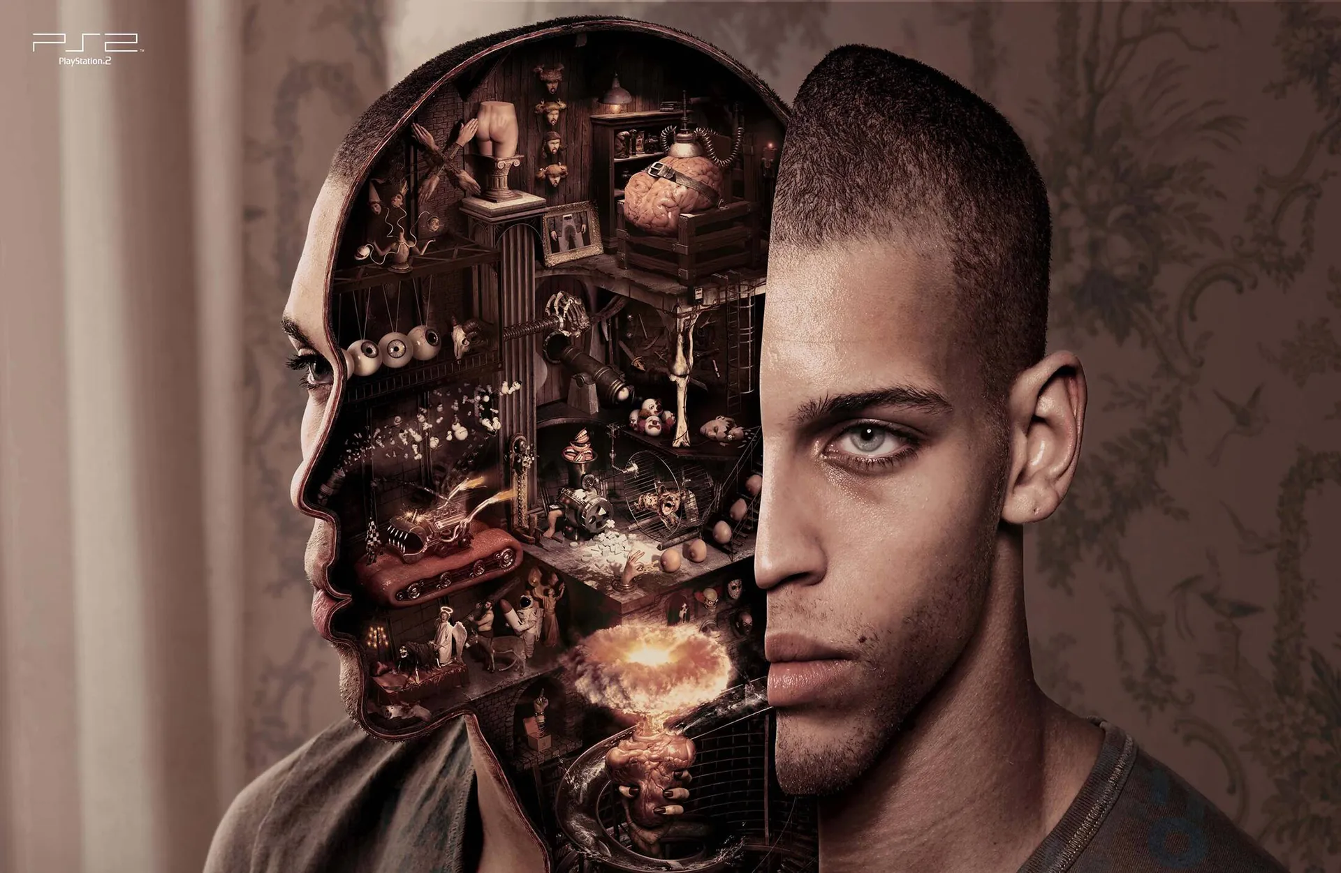 Affiche Sony PlayStation 2 The Head